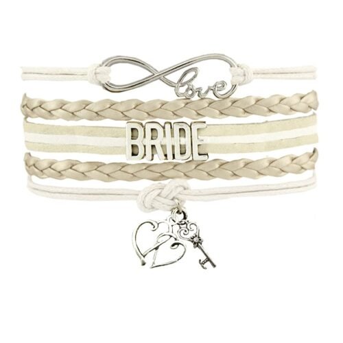 Bride & Flower Girl Infinity Bracelet Set of 3 - Image 2