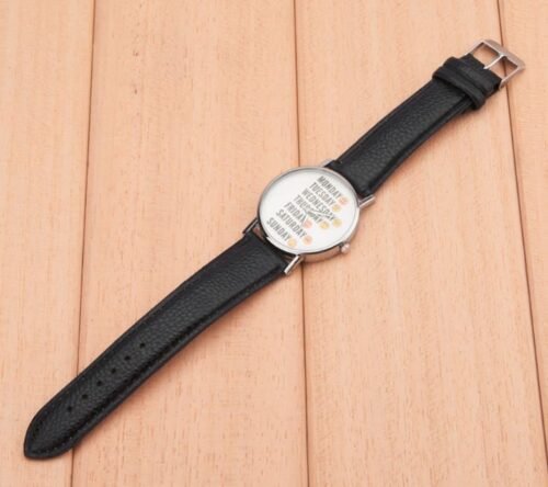 Days of the Week Emoji Watch - Black - Image 4