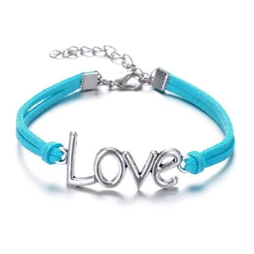 Silver Love & Hearts Entwined Infinity Bracelets - Set of 2 - Image 2