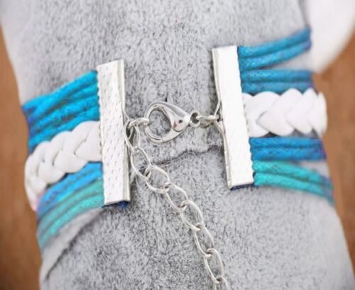Youth Teen Dream Achieve Love Infinity Bracelet Set of 3 - Blue - Image 5