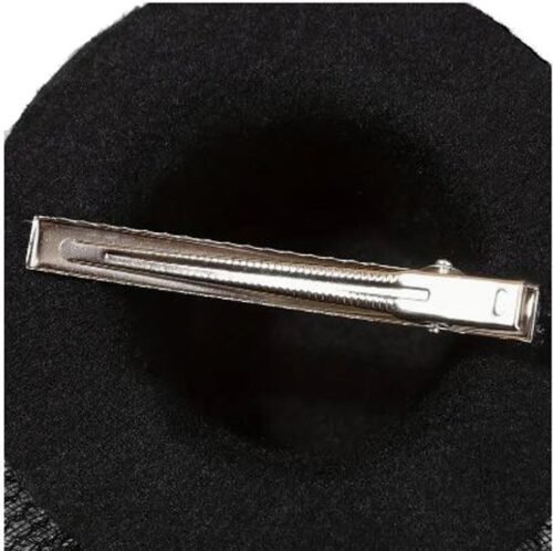 Elegant Fascinator Fedora hat hair accessory - Black - Image 4