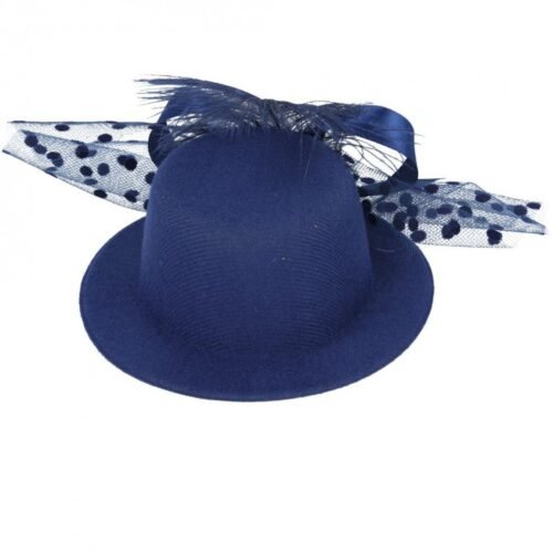 Fascinators Fedora hat fancy hair Accessory - Navy Blue
