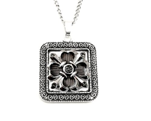 Snap Creations Square frame Necklace set - Lucky Clover - Image 2